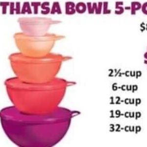 5 piece Thatsa Bowls